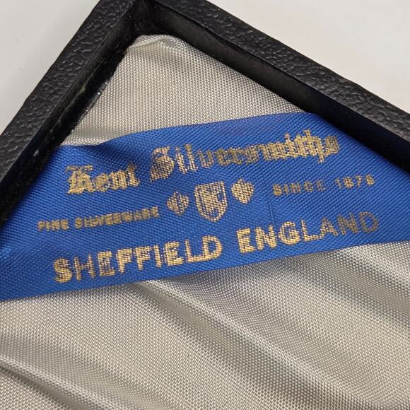 Kent Silversmiths Sheffield Silver Plated Forks & Server Set in Box England - Picture 8 of 16